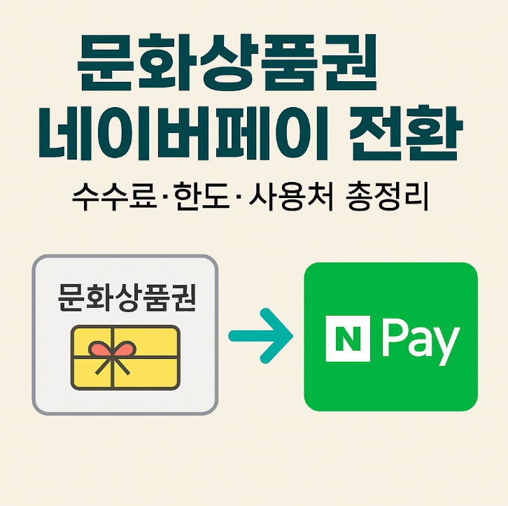 문화상품권 네이버페이 전환