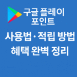 구글 플레이 포인트 사용법 적립 방법 혜택 완벽 정리 (2025 최신 가이드)