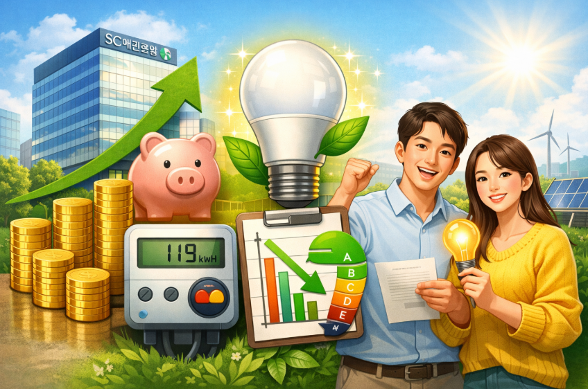 SC제일은행 전기 절약 적금 최고 8.8%까지 가능한 이유