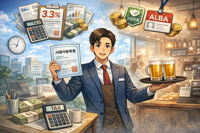 사업자 내고 아르바이트 가능할까｜보험 세금 기준 정리