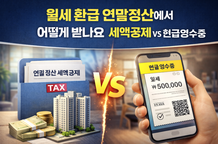 월세 환급 연말정산에서 어떻게 받나요｜세액공제 vs 현금영수증