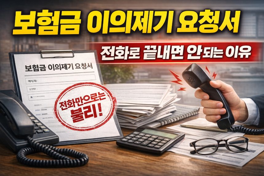 보험금 이의제기 요청서 작성 방법｜전화로 끝내면 안 되는 이유