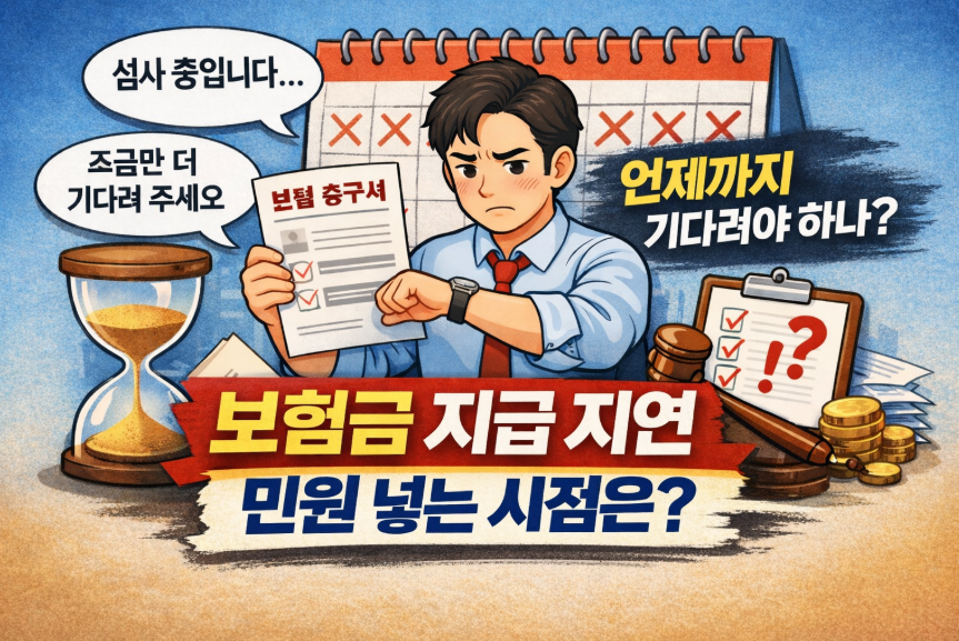 보험금 지급 지연 시 민원 넣는 기준｜며칠부터 가능할까