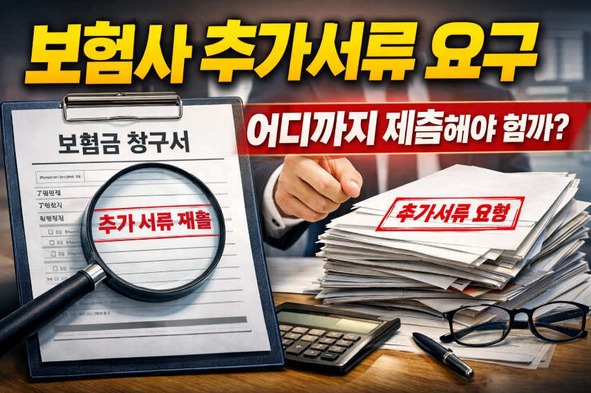 보험사 추가서류 요구 대응 방법｜어디까지 제출해야 할까