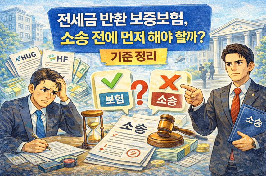 전세금 반환 보증보험, 소송 전에 먼저 해야 할까 기준 정리