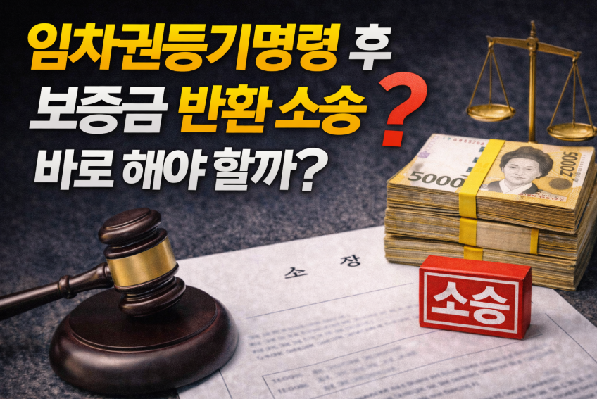 임차권등기명령 후 보증금 반환 소송, 바로 해야 할까