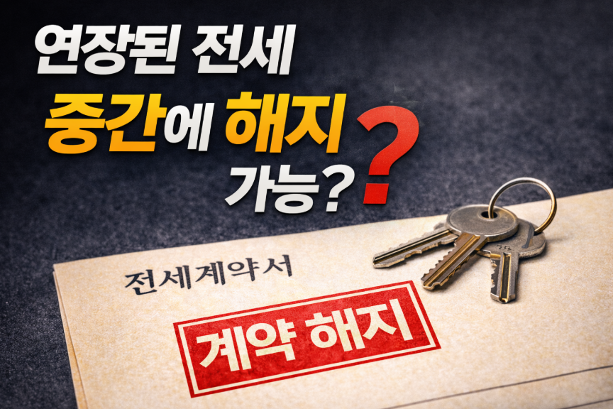 전세 계약 갱신 요구권 행사 후 중도해지 가능할까