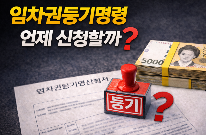 전세 보증금 못 받았을 때 임차권등기명령, 언제 신청해야 할까