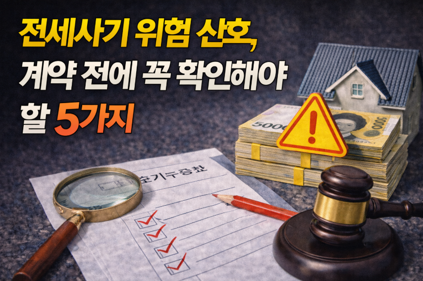전세사기 위험 신호, 계약 전에 꼭 확인해야 할 5가지