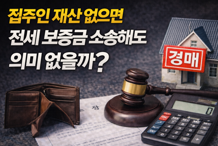 집주인 재산 없으면 전세 보증금 소송해도 의미 없을까