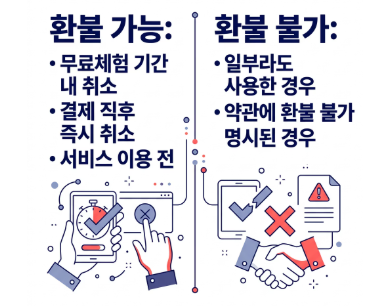 카드 자동결제 환불 가능 여부 기준 정리