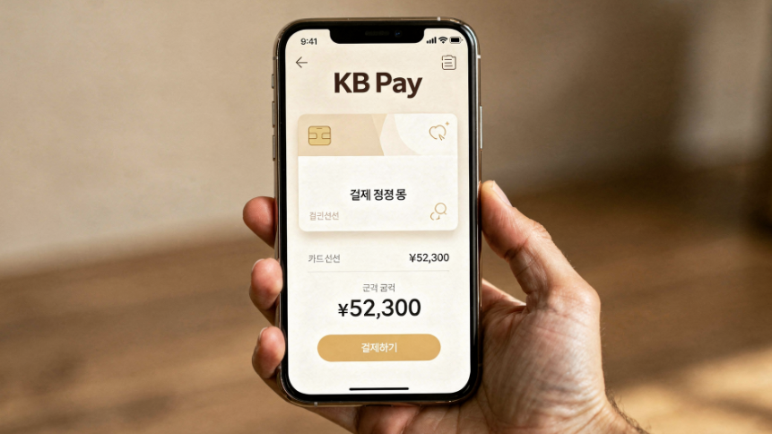 KB Pay 간편결제 방법 화면 국민카드 앱 결제 과정
