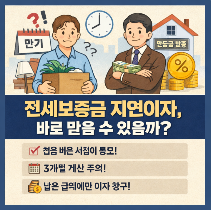전세 보증금 반환 지연이자, 언제부터 청구할 수 있을까