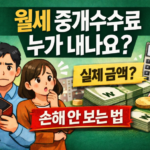 월세 중개수수료는 누가 내나요 계산법·실제 금액까지 한 번에 정리