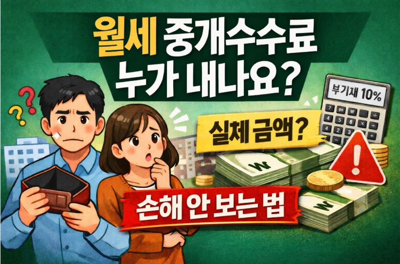 월세 중개수수료는 누가 내나요 계산법·실제 금액까지 한 번에 정리