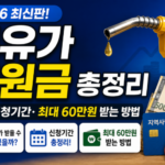 고유가 지원금 2026 총정리 대상 신청기간 60만원