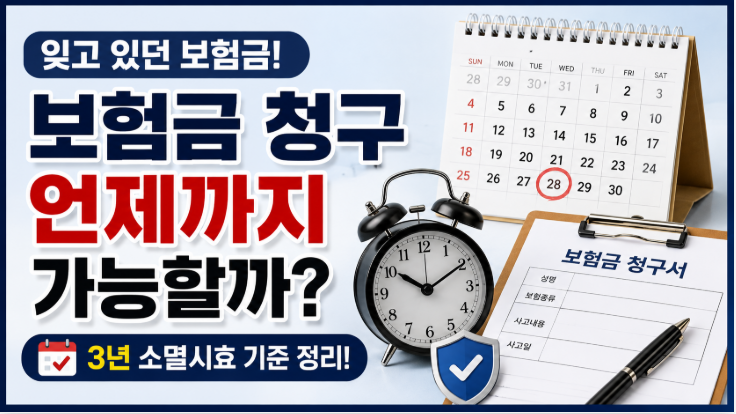 보험금 청구는 언제까지 가능할까 3년 소멸시효 기준 정리
