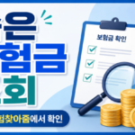 숨은 보험금 조회하는 방법, 내보험찾아줌에서 한 번에 확인하기