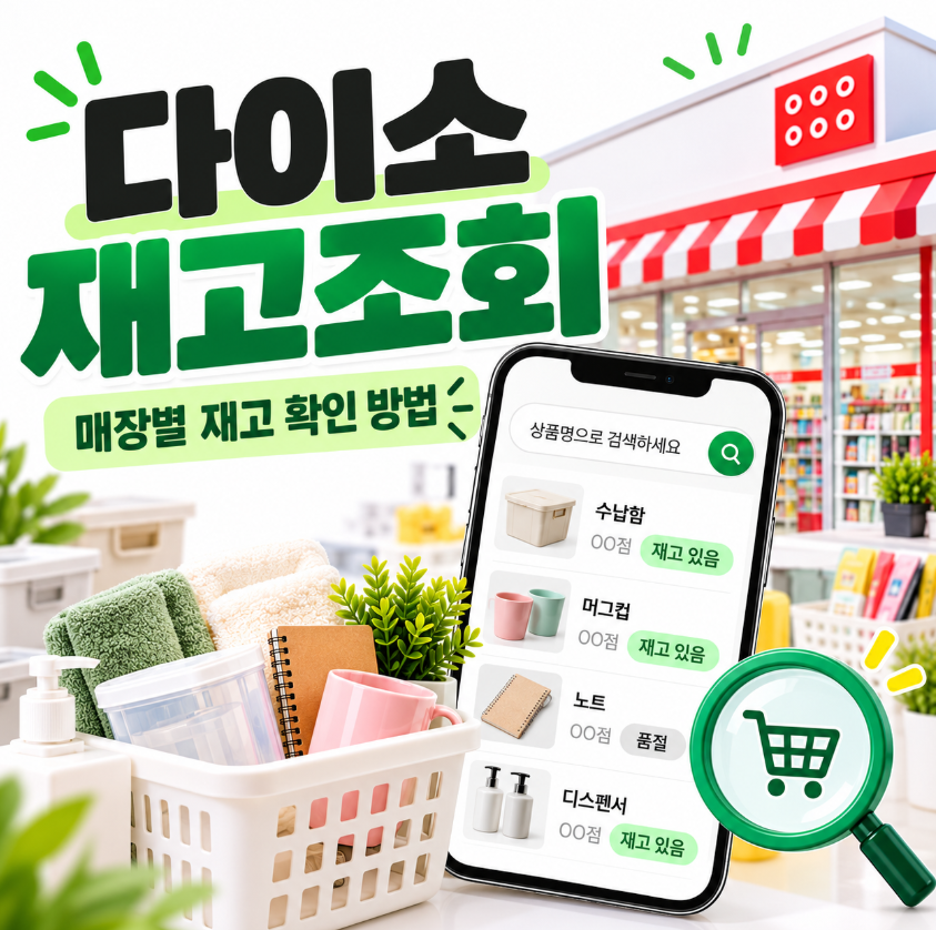 다이소 재고조회 바로가기｜매장별 재고 확인 방법 (2026)