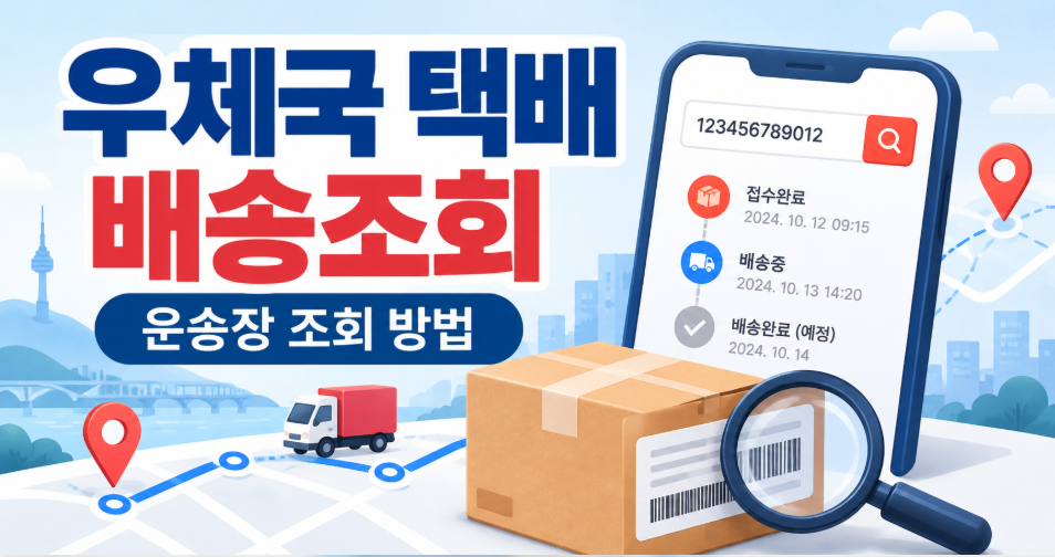 우체국 택배 배송조회 및 운송장 조회 방법｜송장번호 없이 확인하는 법까지